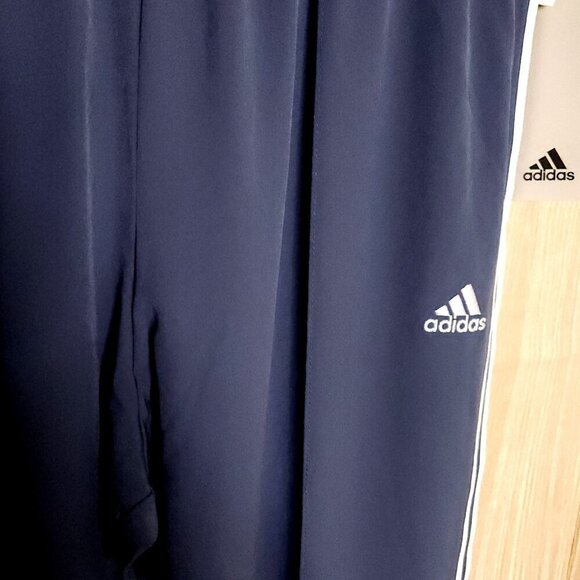 Adidas Girls Slate Blue New Mid Rise Regular Fit  Drawstring Track Pants XL 16 - Picture 5 of 10